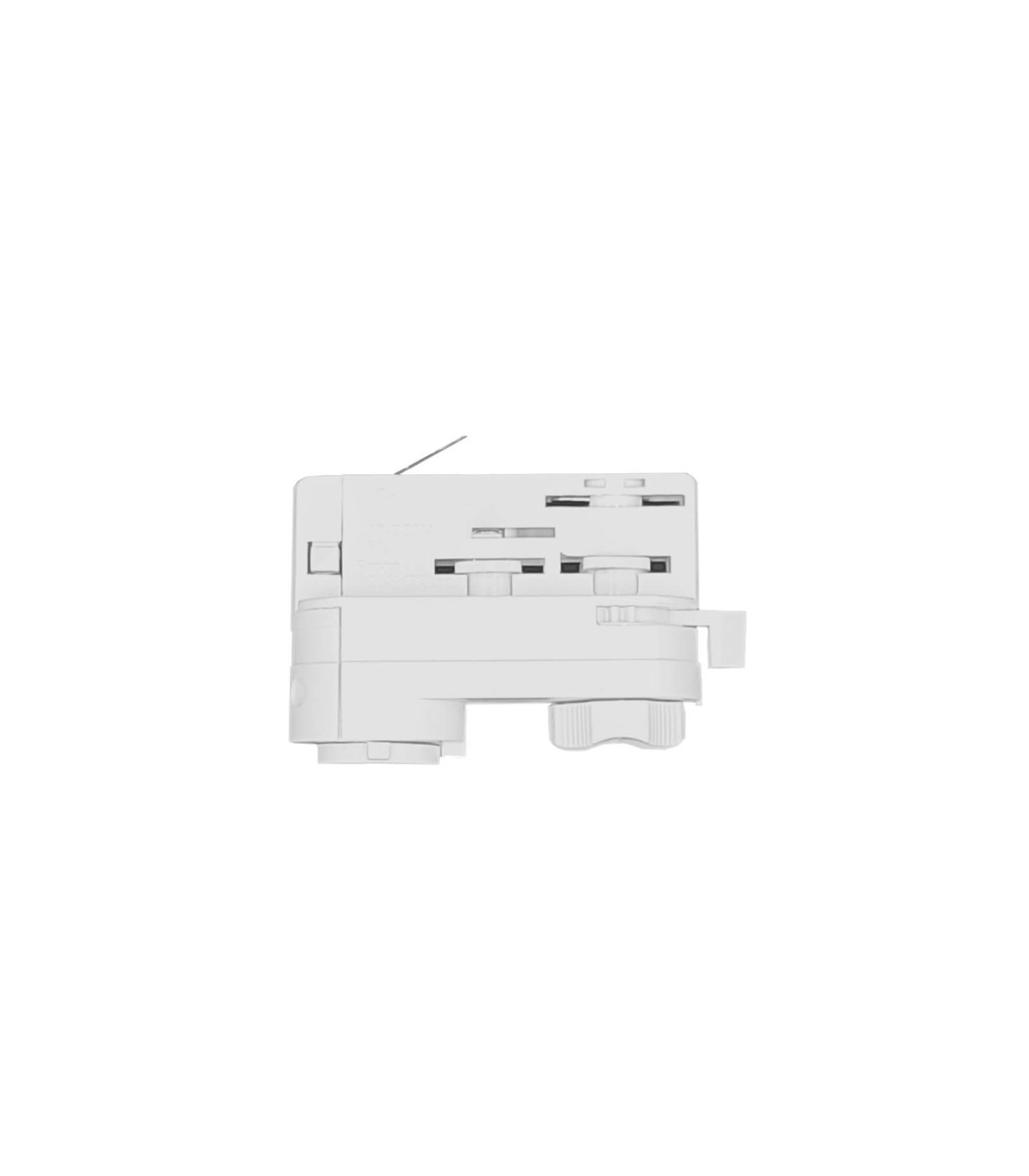 Adaptador para Carril Trifásico Blanco