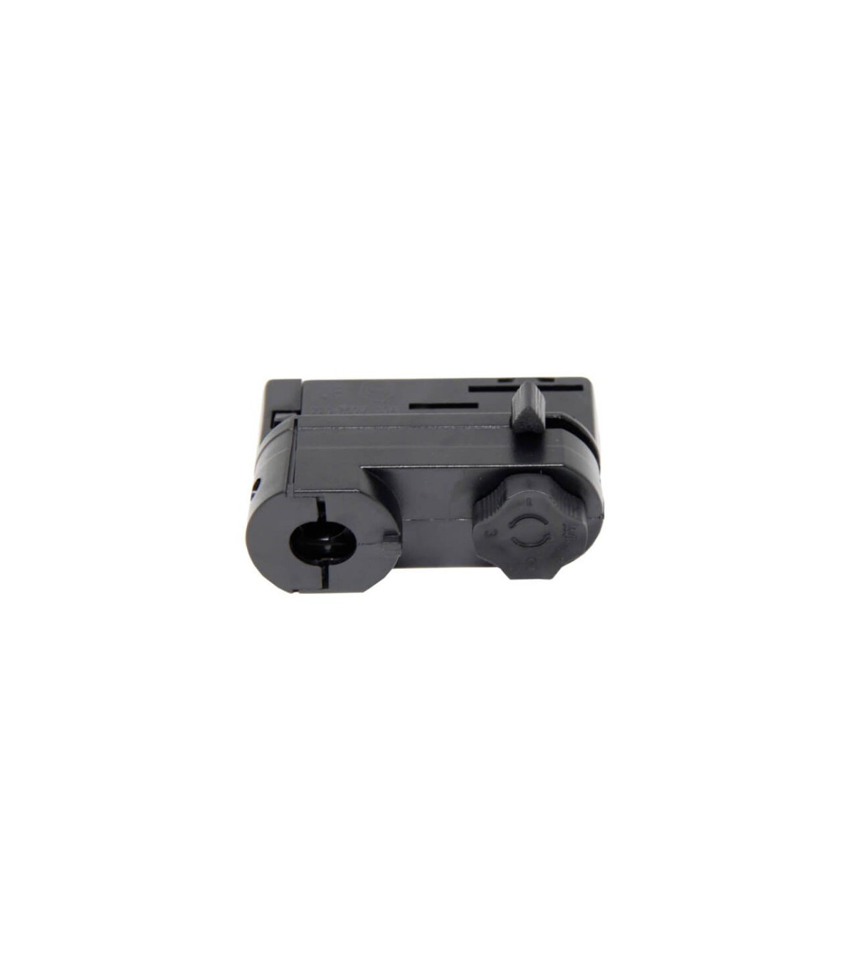 Adaptador para Carril Trifásico Negro