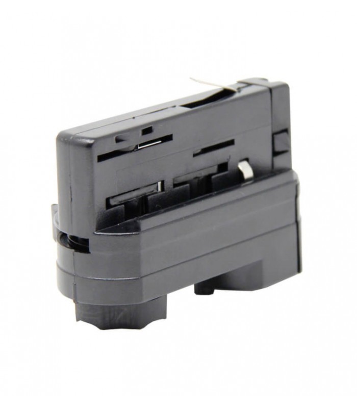 Adaptador para Carril Trifásico Negro