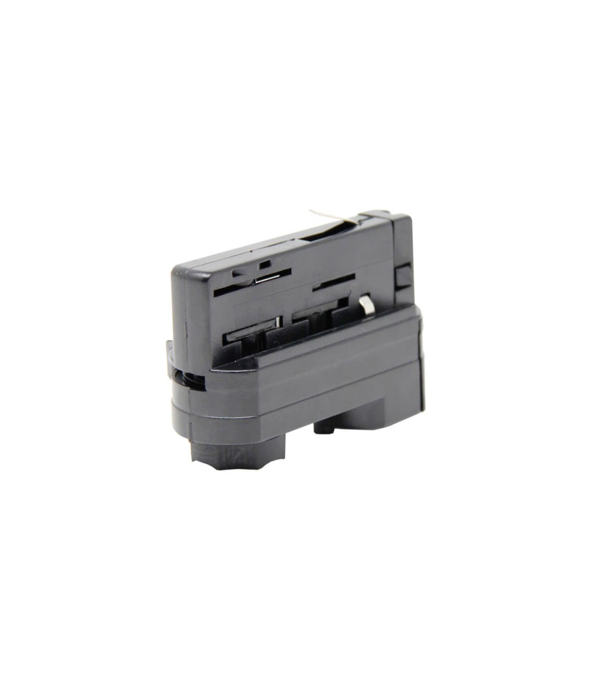 Adaptador para Carril Trifásico Negro