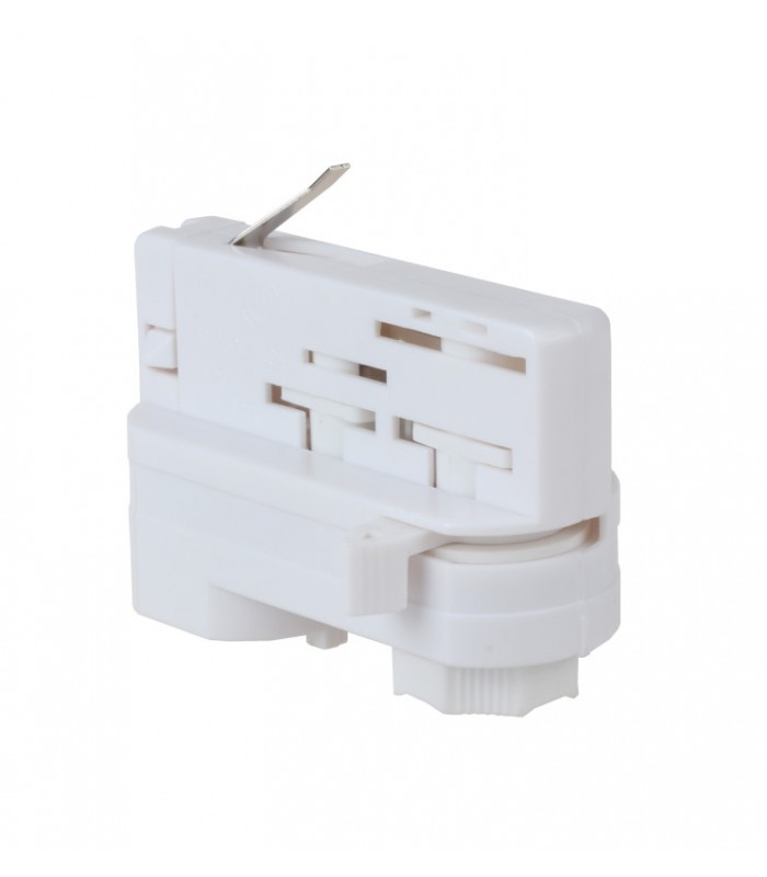 Adaptador para Carril Trifásico Blanco