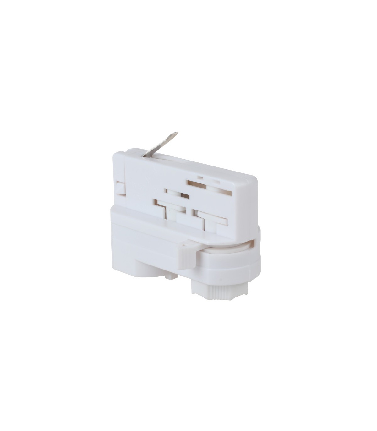 Adaptador para Carril Trifásico Blanco