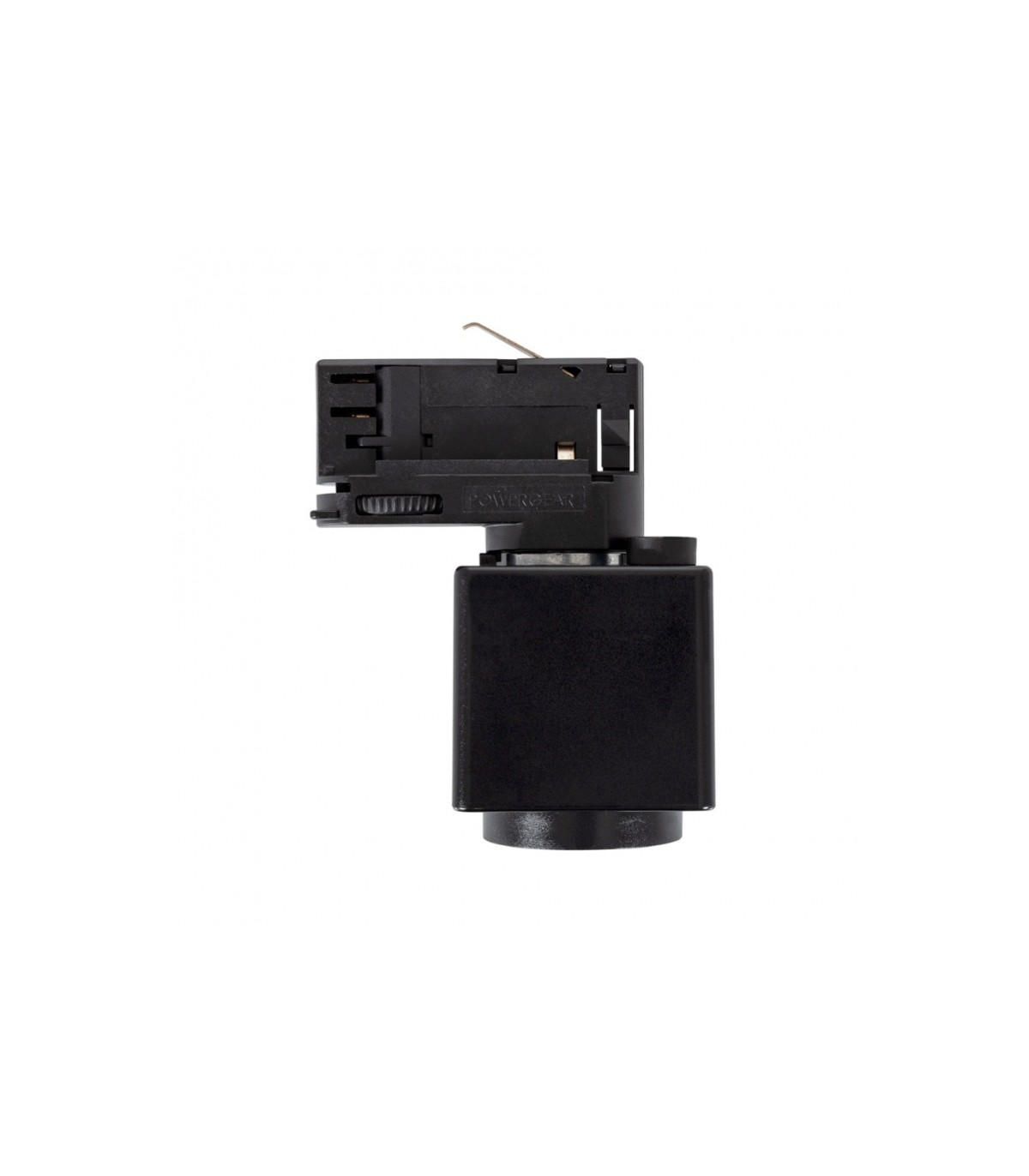 Base Schuko para Carril Trifásico Negro