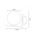 Aplique de Pared Aimee 1xE27 Cromo