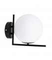Aplique de Pared Aimee 1xE27 Negro