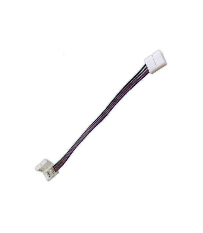 Ficha con cable para unir tiras de LED 10mm RGB