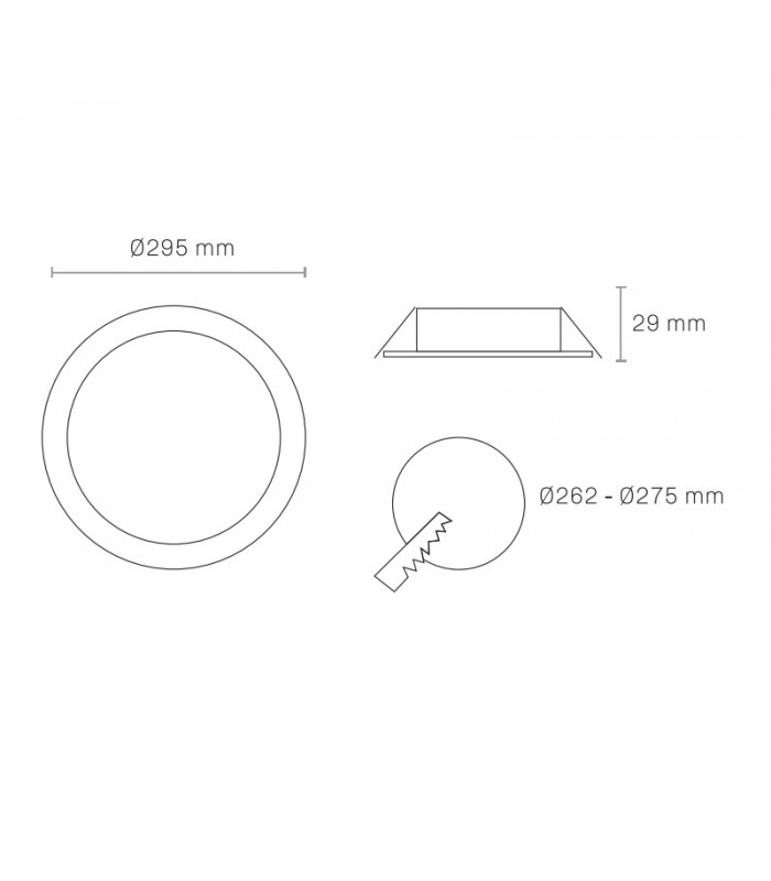 Downlight Led BOXSTER 30W 3200LM IP20 Redondo Blanco