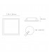Downlight Led BOXSTER 9W 830LM IP20 Cuadrado Blanco