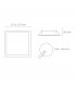 Downlight Led BOXSTER 18W 1850LM IP20 Cuadrado Blanco