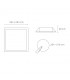 Downlight Led BOXSTER 30W 3200LM IP20 Cuadrado Blanco