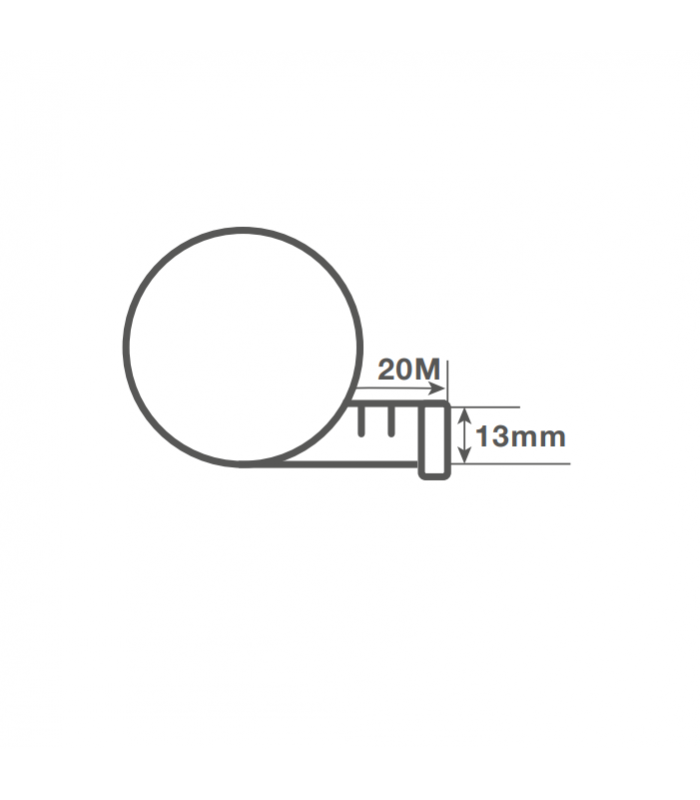 Cinta Métrica Fibra de Vidrio 13mm 20 Metros