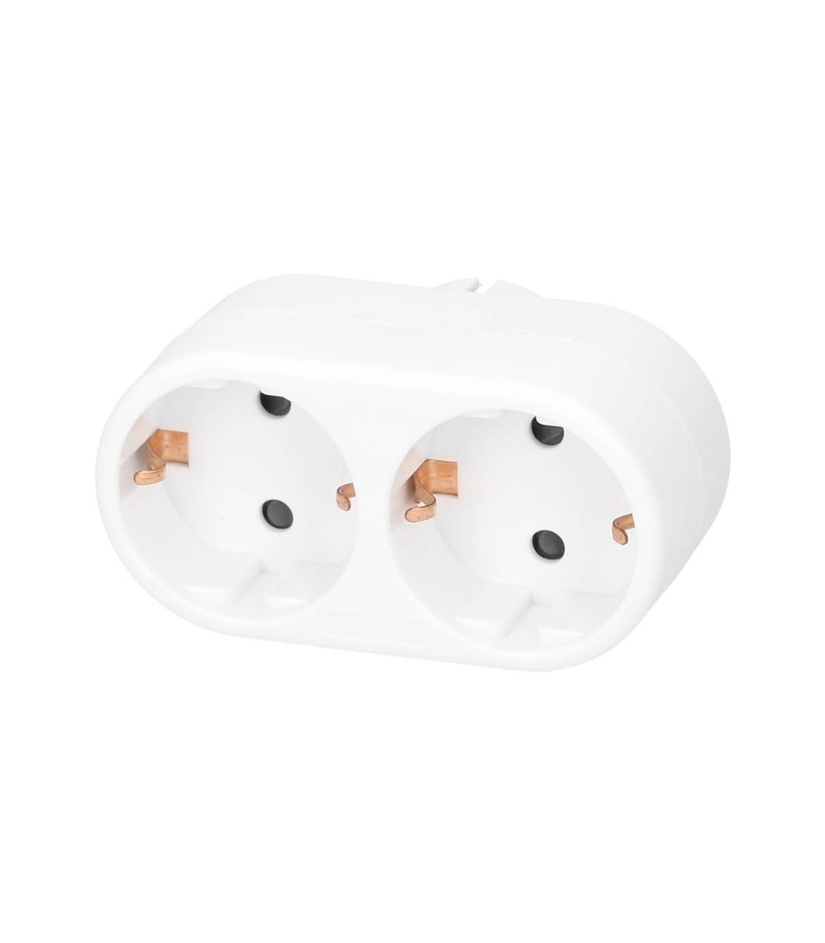 Ladrón Doble Plano Schuko 2P+TT 10/16A 250V