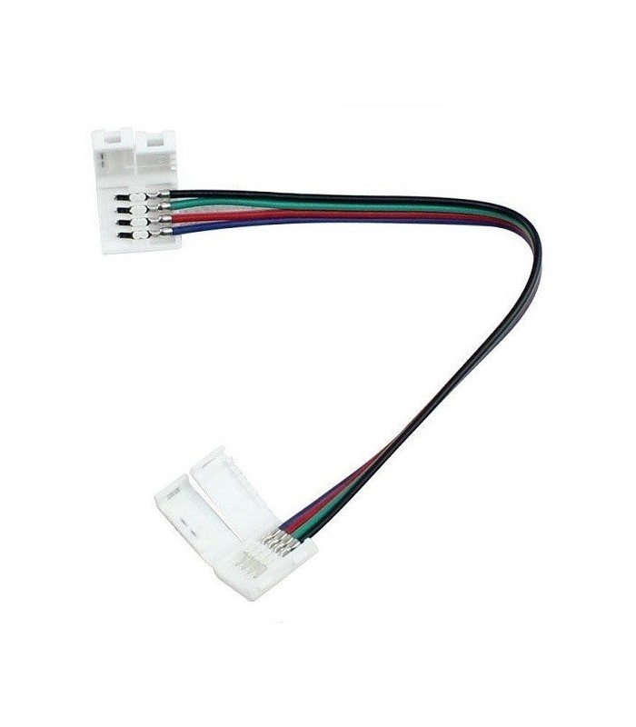 Ficha con cable para unir tiras de LED 10mm RGB