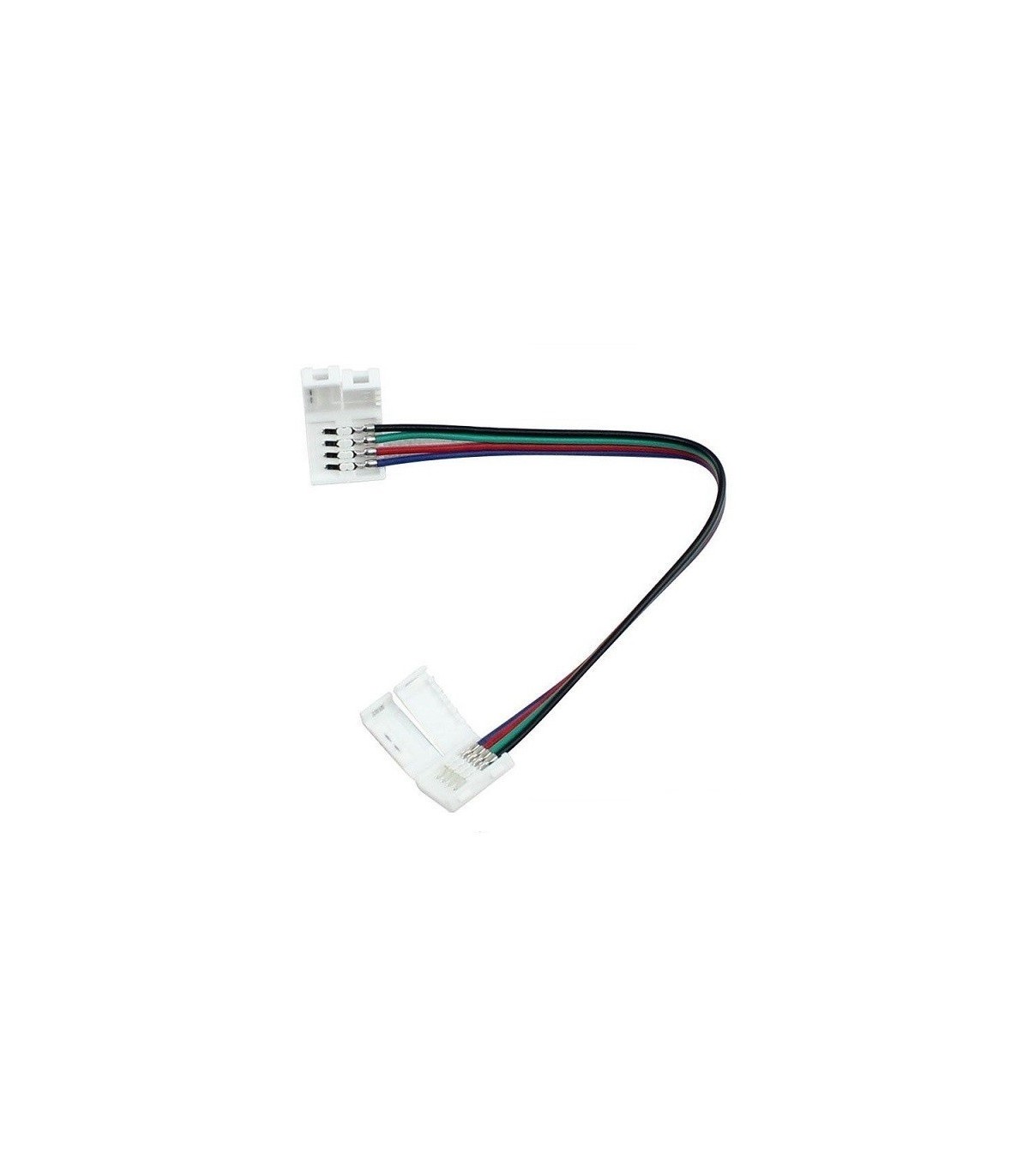 Ficha con cable para unir tiras de LED 10mm RGB