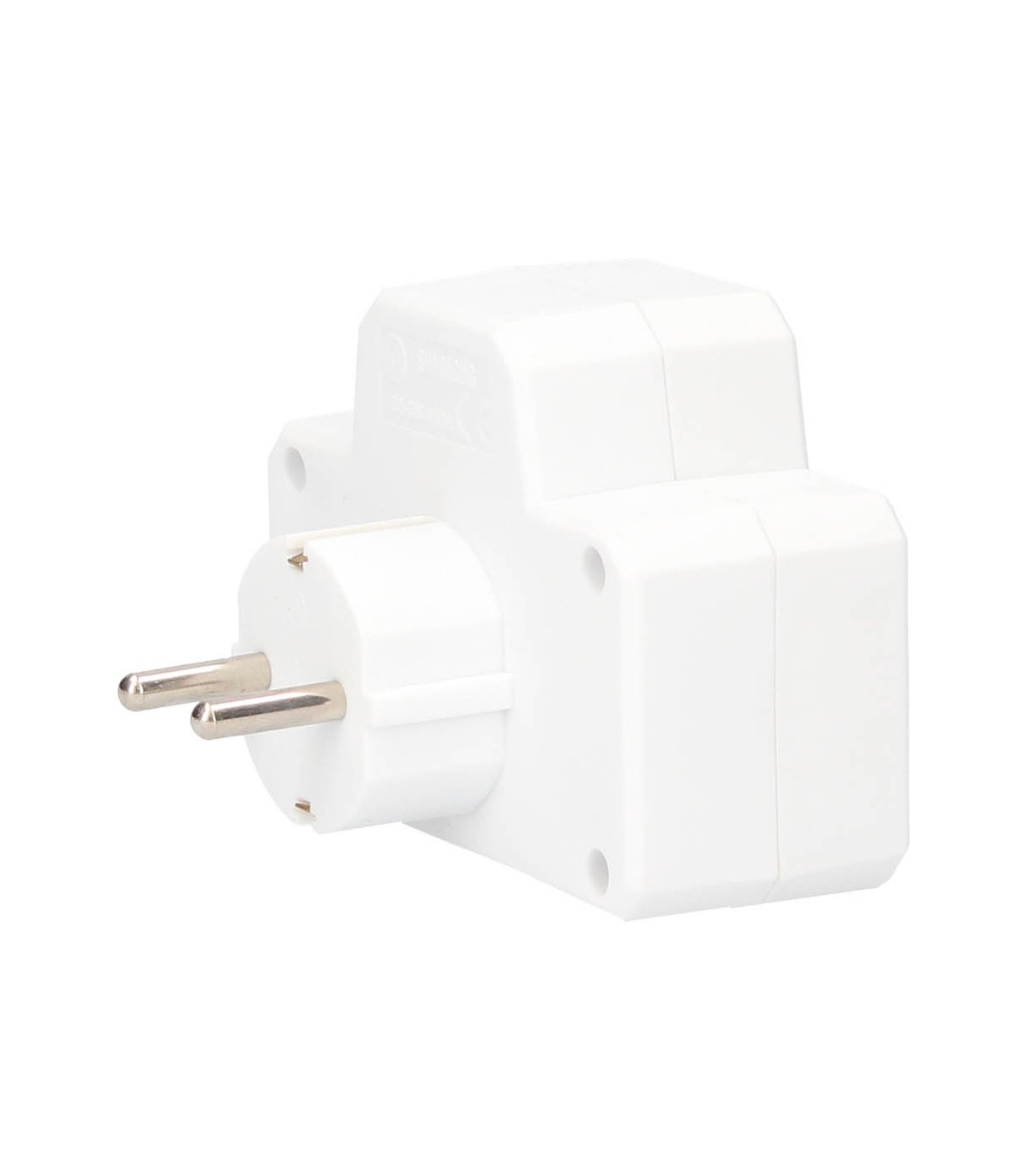 Ladrón Doble Con Interruptor Schuko 2P+TT 16A 250V