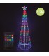 Árbol LED KIONDO Inteligente Bluetooth y Mando 1.2m 24 Funciones IP44 RGB