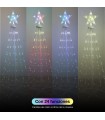 Árbol LED KIONDO Inteligente Bluetooth y Mando 1.2m 24 Funciones IP44 RGB