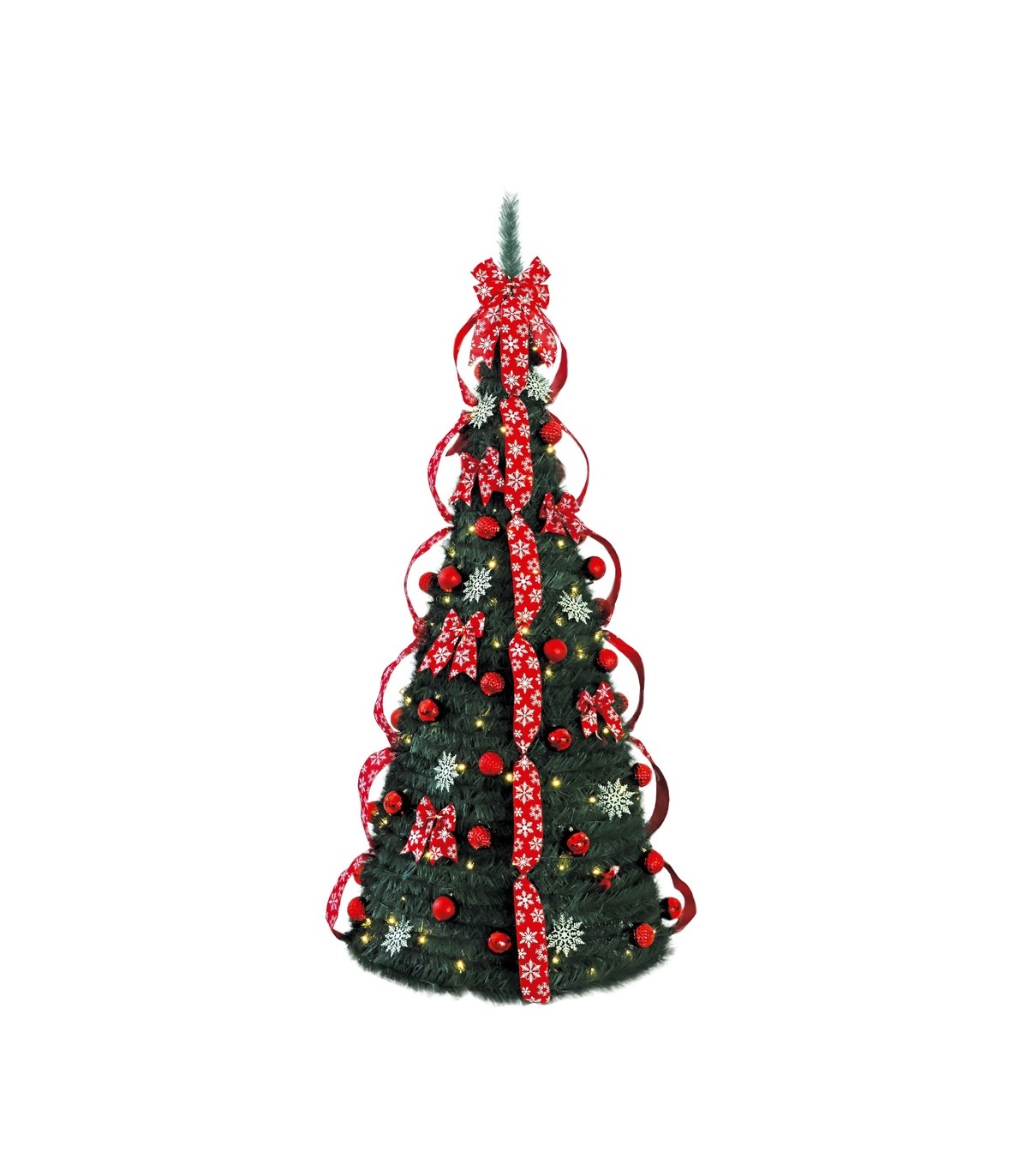 Árbol de navidad LED plegable decorado con luces NIAH 1,5M 8 Funciones IP44