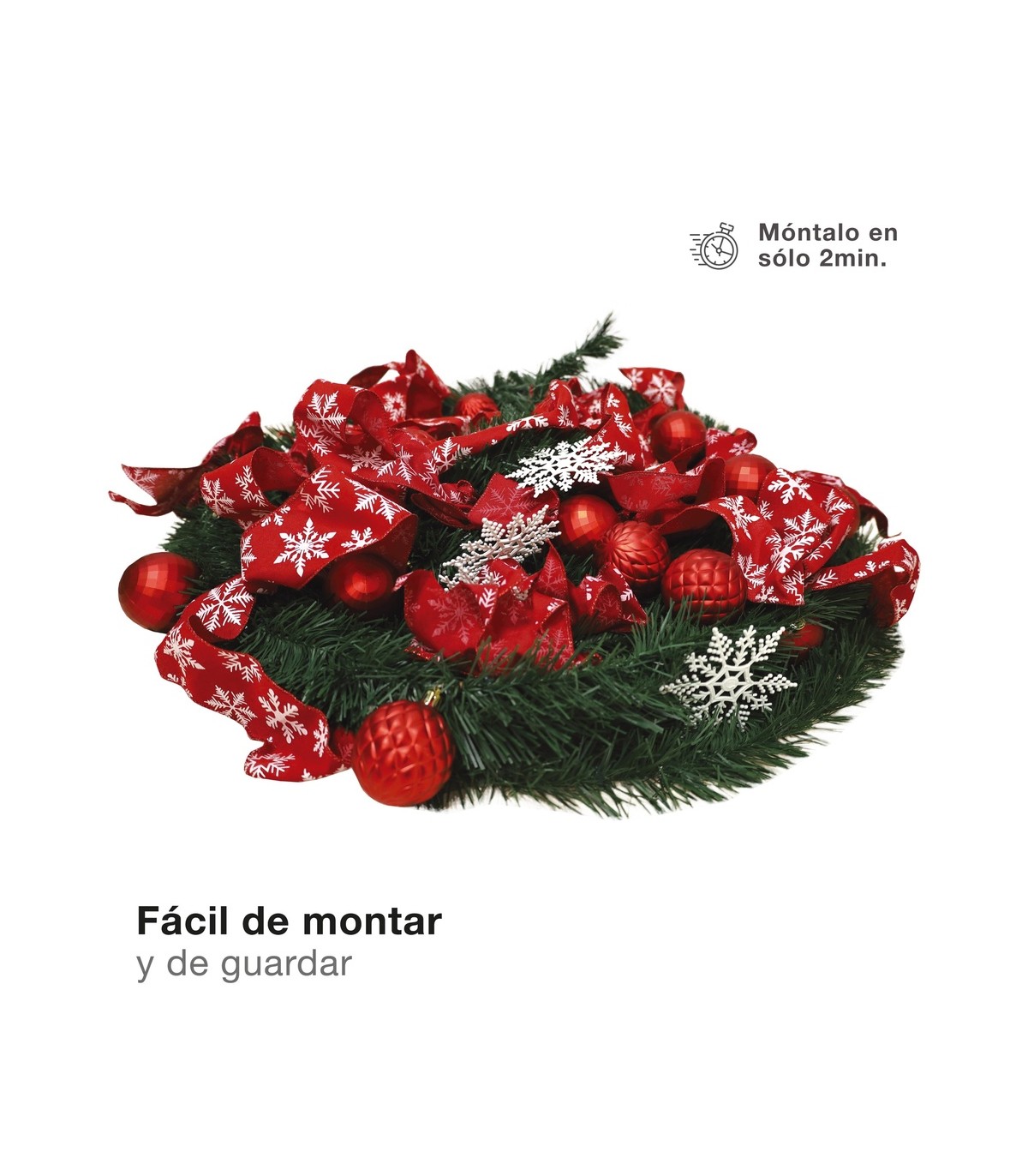 Árbol de navidad LED plegable decorado con luces NIAH 1,5M 8 Funciones IP44
