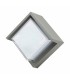 Aplique de pared LED Cinza 12W 840Lm 120º IP54 Gris