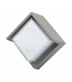 Aplique de pared LED Cinza 12W 840Lm 120º IP54 Gris