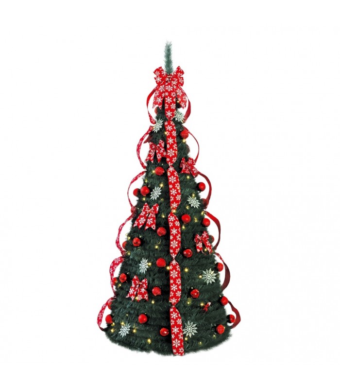 Árbol de navidad LED plegable decorado con luces NIAH 1,8M 8 Funciones IP44