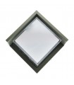 Aplique de pared LED Cinza 12W 840Lm 120º IP54 Gris