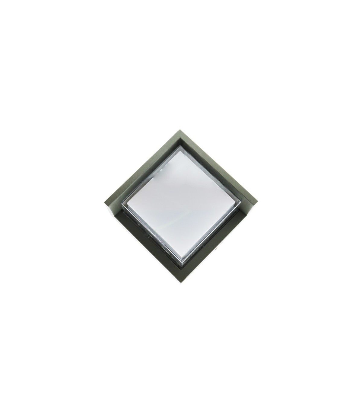 Aplique de pared LED Cinza 12W 840Lm 120º IP54 Gris