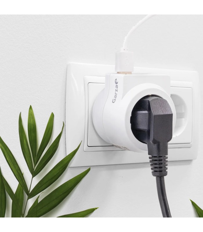 Ladrón base Schuko 16A 250V + 2USB + USB tipo C