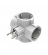 Ladrón cuatro Salidas Schuko 16A 250V