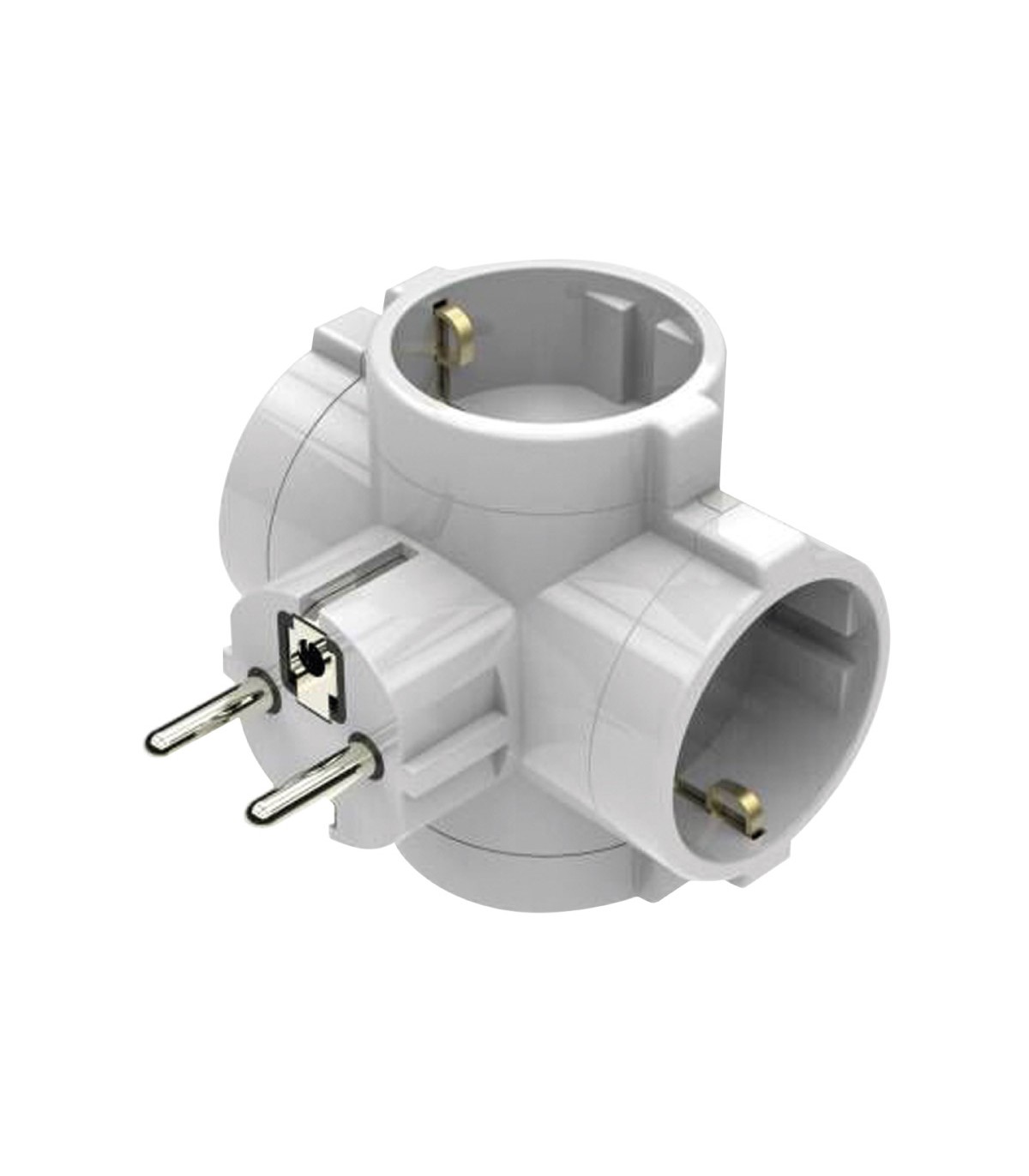 Ladrón cuatro Salidas Schuko 16A 250V