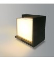 Aplique de pared LED Cinza 12W 840Lm 120º IP54 Gris