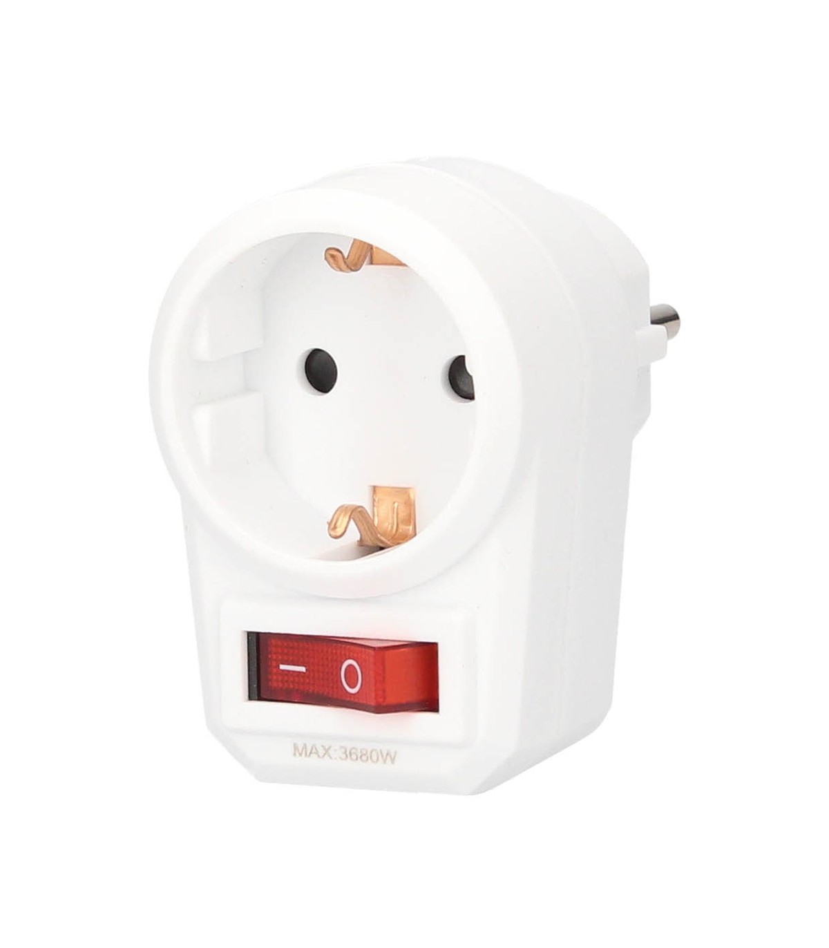 Ladrón Simple Con Interruptor Schuko 2P+TT 16A 250V