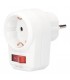 Ladrón Simple Con Interruptor Schuko 2P+TT 16A 250V