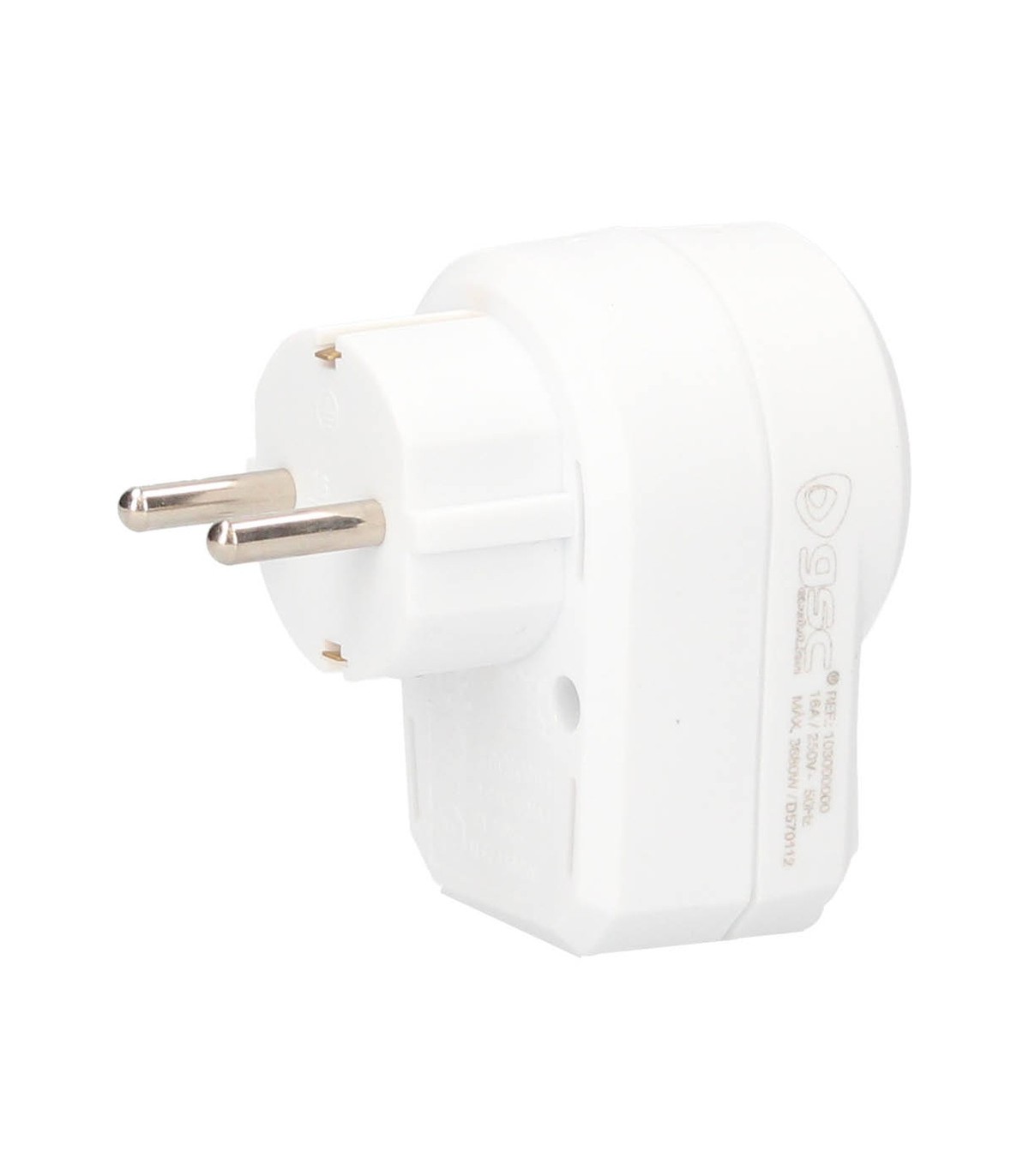 Ladrón Simple Con Interruptor Schuko 2P+TT 16A 250V