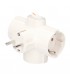 Adaptador Triple Salida Schuko Con Interruptor 16A 250V