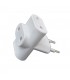 Ladrón Triple Salida 2P (Espigas 4mm) 2.4A 250V