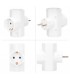 Ladrón Triple Schuko Interior Baquelita 16A 250V