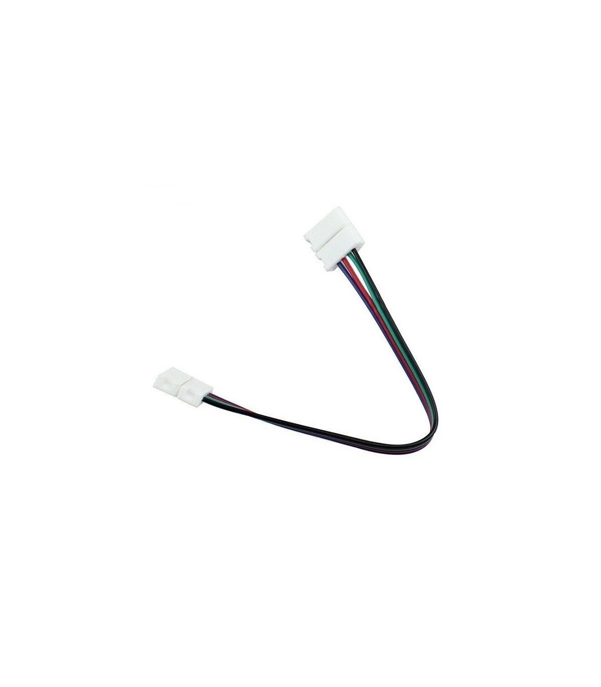 Ficha con cable para unir tiras de LED 10mm RGB