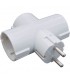 Ladrón Triple Salida Schuko 3500W 16A 250V
