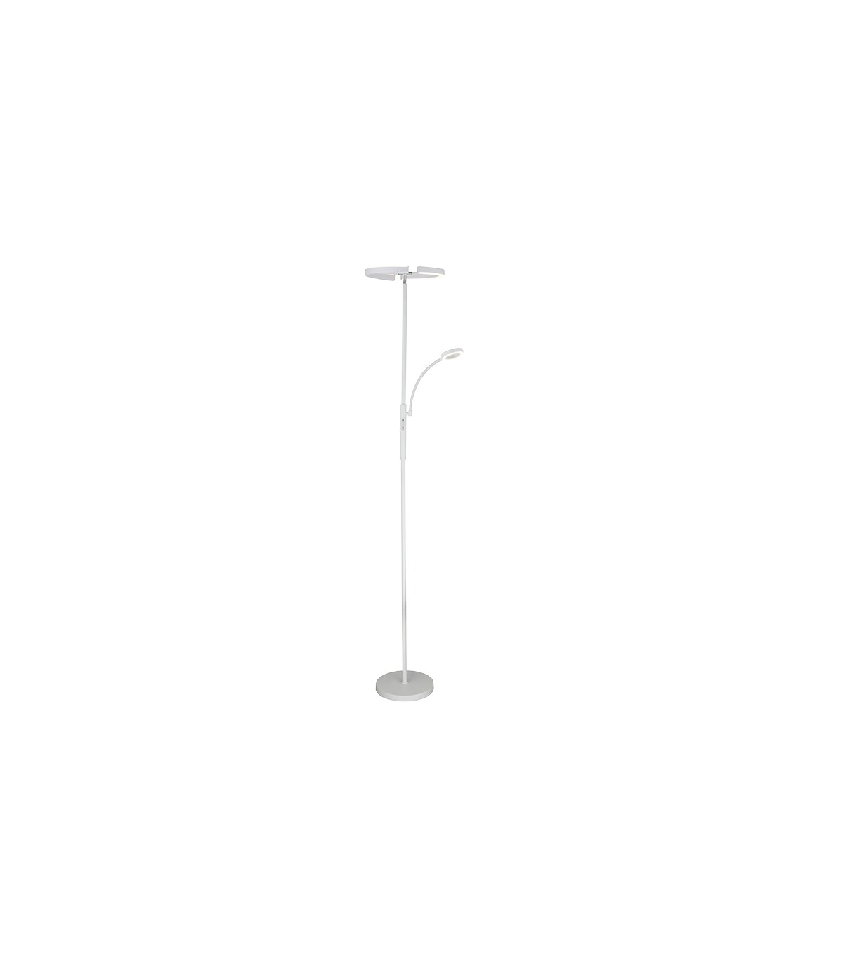 Lámpara de Pie IRIS Regulable 20+7W 1300+300Lm Blanco