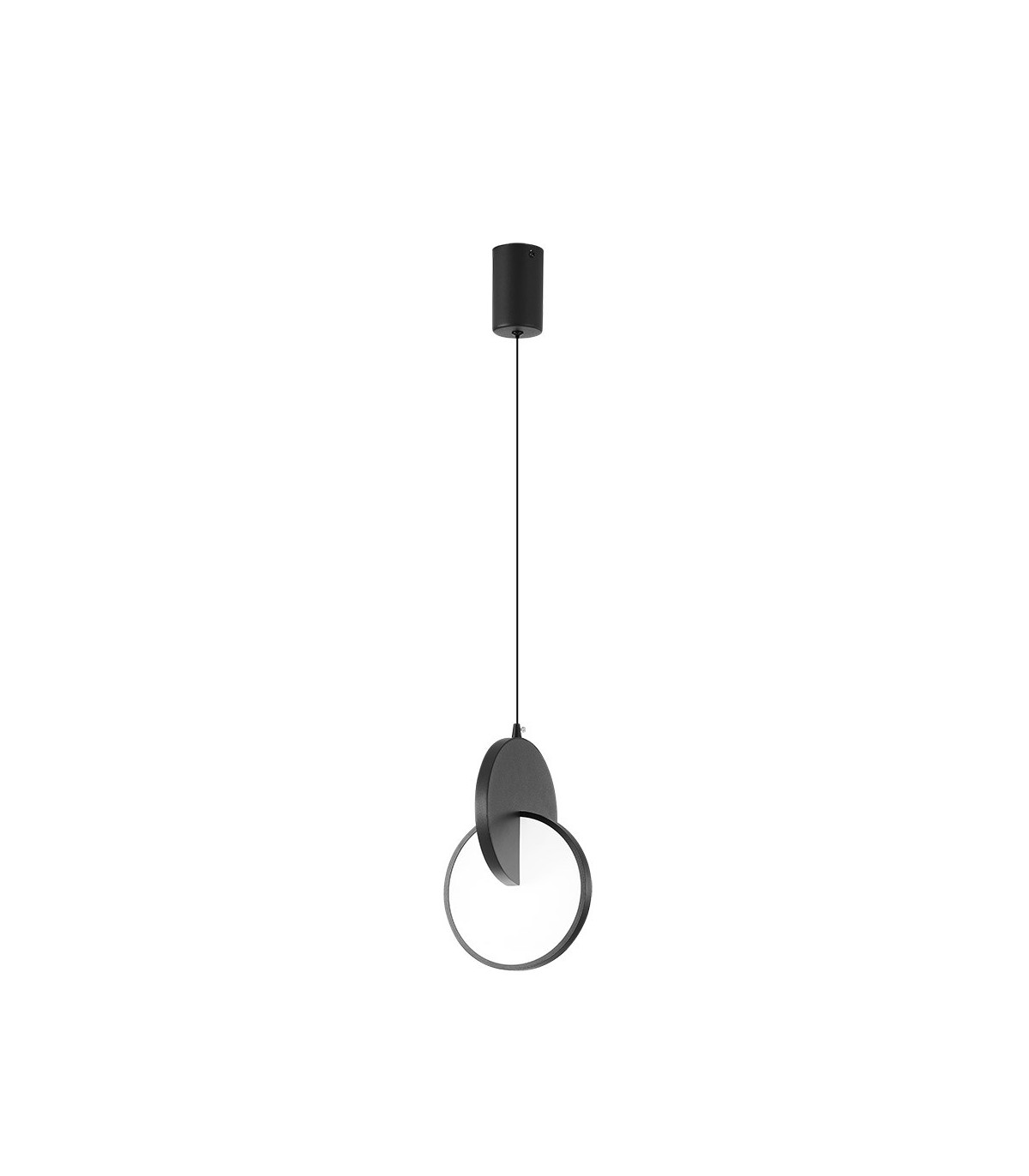 Lámpara Colgante CARLOTA NEGRO 1L 17W 2380Lm