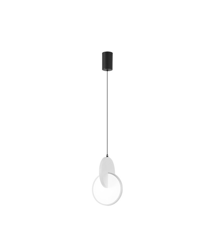 Lámpara Colgante CARLOTA NEGRO/BLANCO 1L 17W 2380Lm