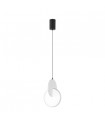 Lámpara Colgante CARLOTA NEGRO/BLANCO 1L 17W 2380Lm