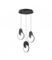 Lámpara Colgante CARLOTA NEGRO 3L 51W 7140Lm