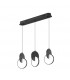 Regleta Colgante CARLOTA NEGRO 3L 51W 7140Lm