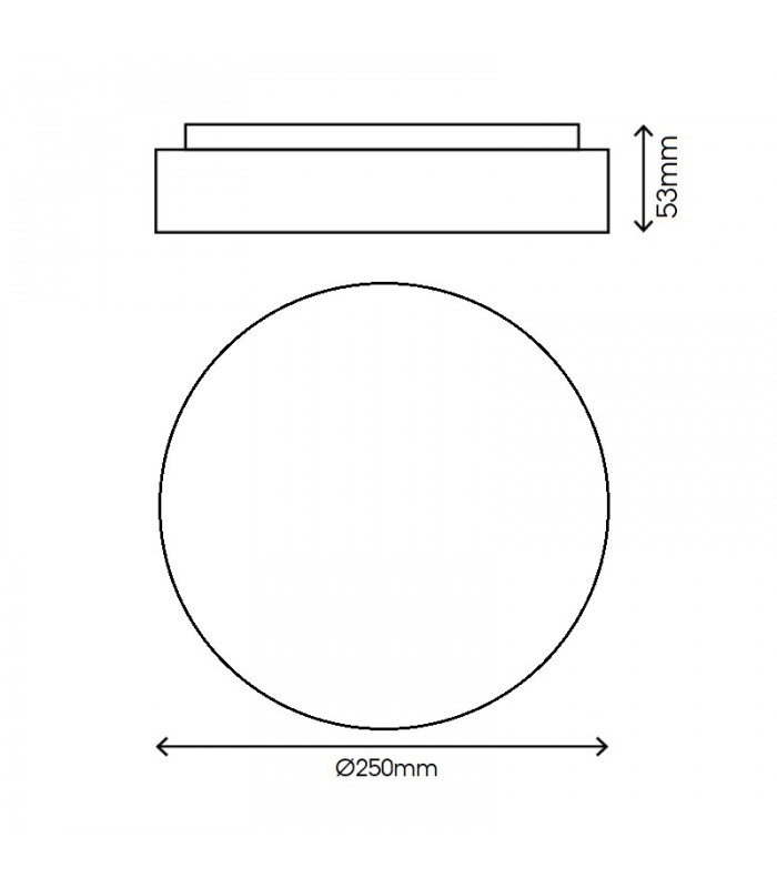 Plafón LED AQUA ROUND 28W 3000Lm IP44
