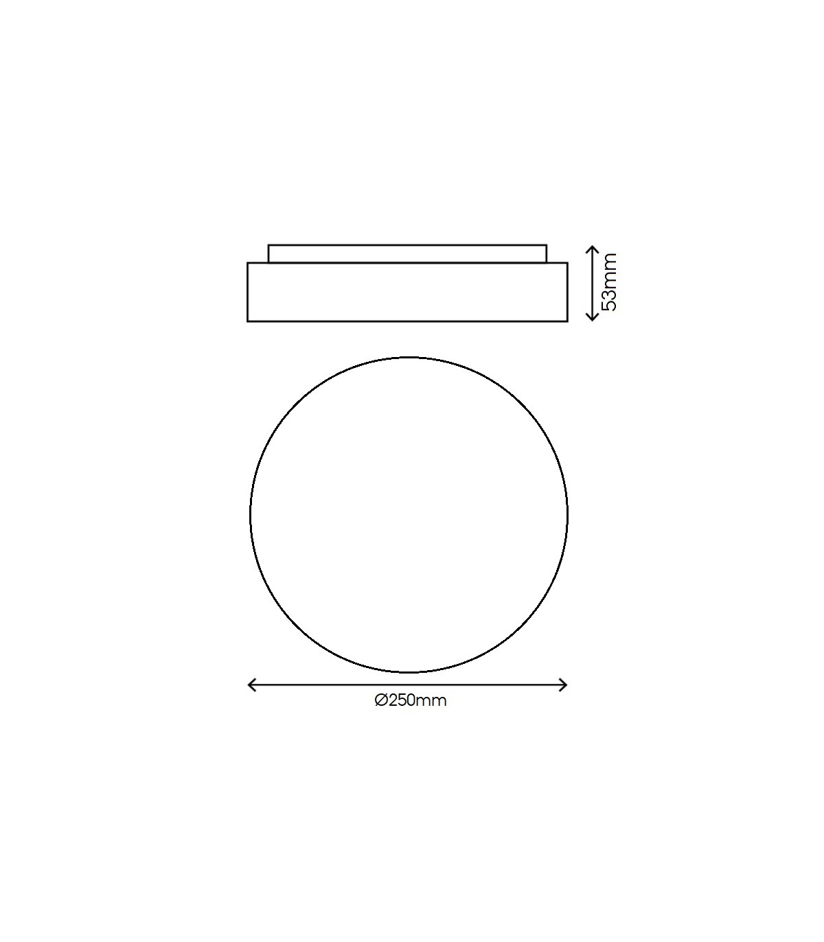 Plafón LED AQUA ROUND 28W 3000Lm IP44