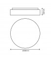 Plafón LED AQUA ROUND 42W 4500Lm IP44
