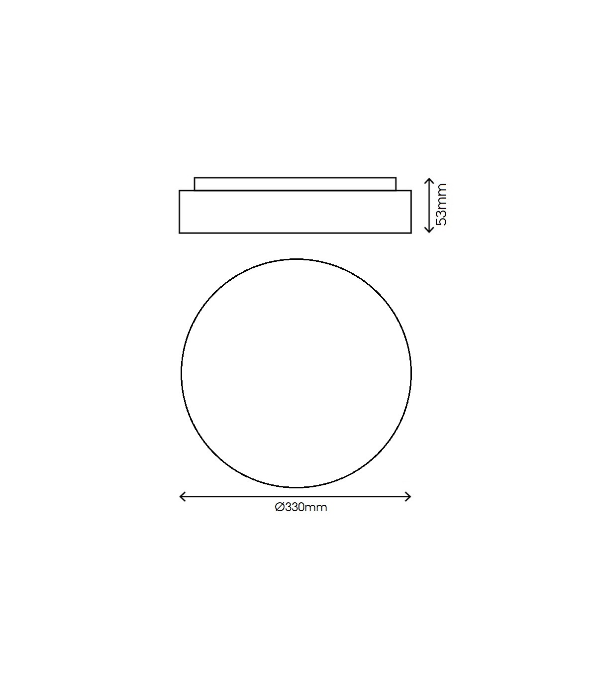 Plafón LED AQUA ROUND 42W 4500Lm IP44